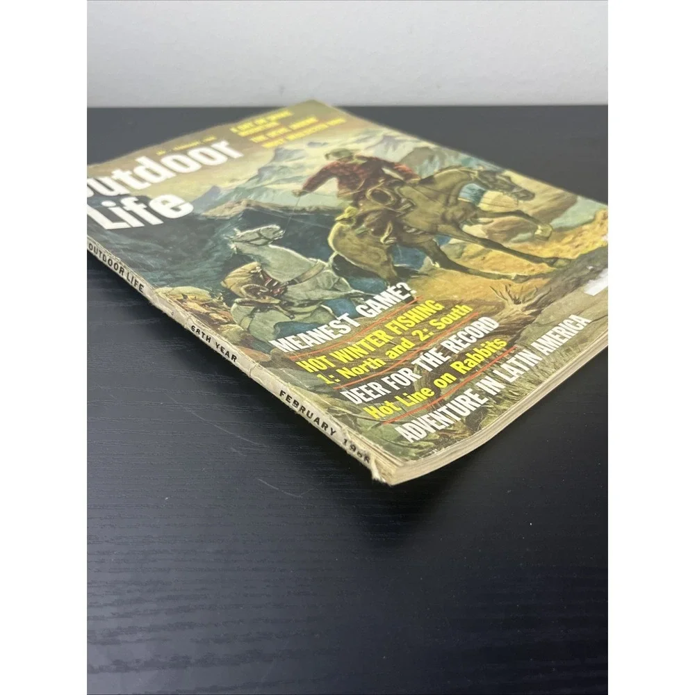 Outdoor Life Nov 1966‎ Cowboy Deer Hunt Walter Baumhofer Cover Vintage Magazine